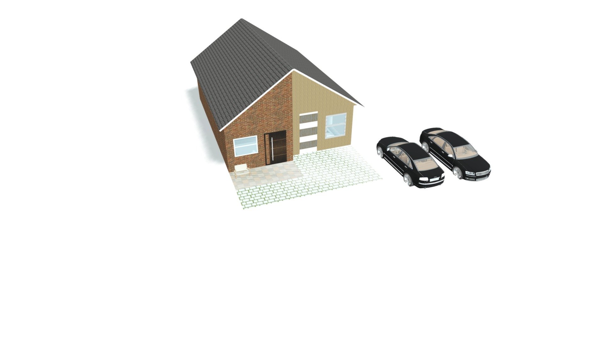 Model 3D Rumah Hasna