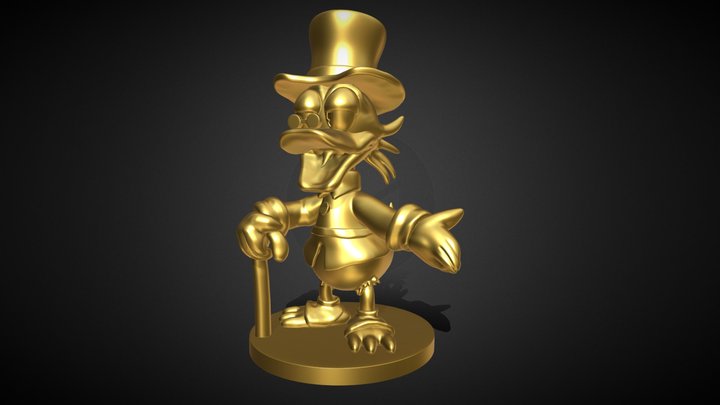 Scrooge McDuck Sculture 3D Model