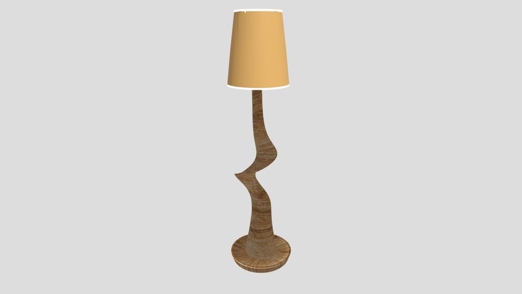 Minimalist Wooden Floor Lamp