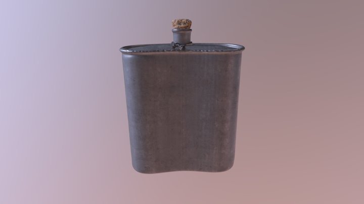 Flask 2K 9k Softened 3D Model