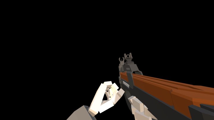 P90 Reload Animation 3D Model