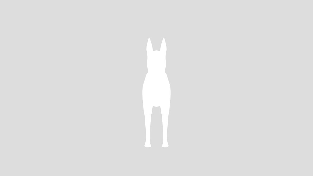 Low Poly Doberman