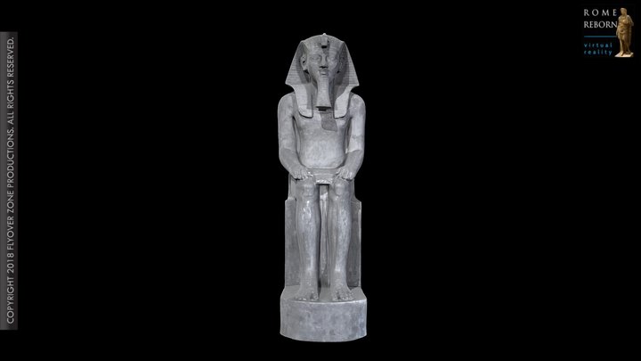 3D rendering of Amenhotep III