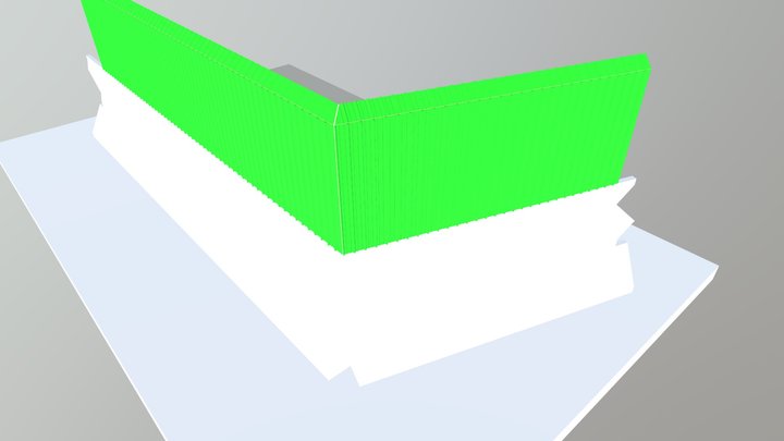 Pantalla Acústica Sobre Muro. 3D Model
