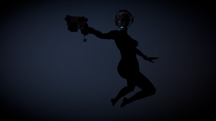 OVERWATCH FanArt D.Va 3D Model