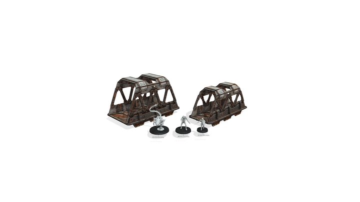 TinkerTurf SciFi Bridges - Abandoned Theme 3D Model