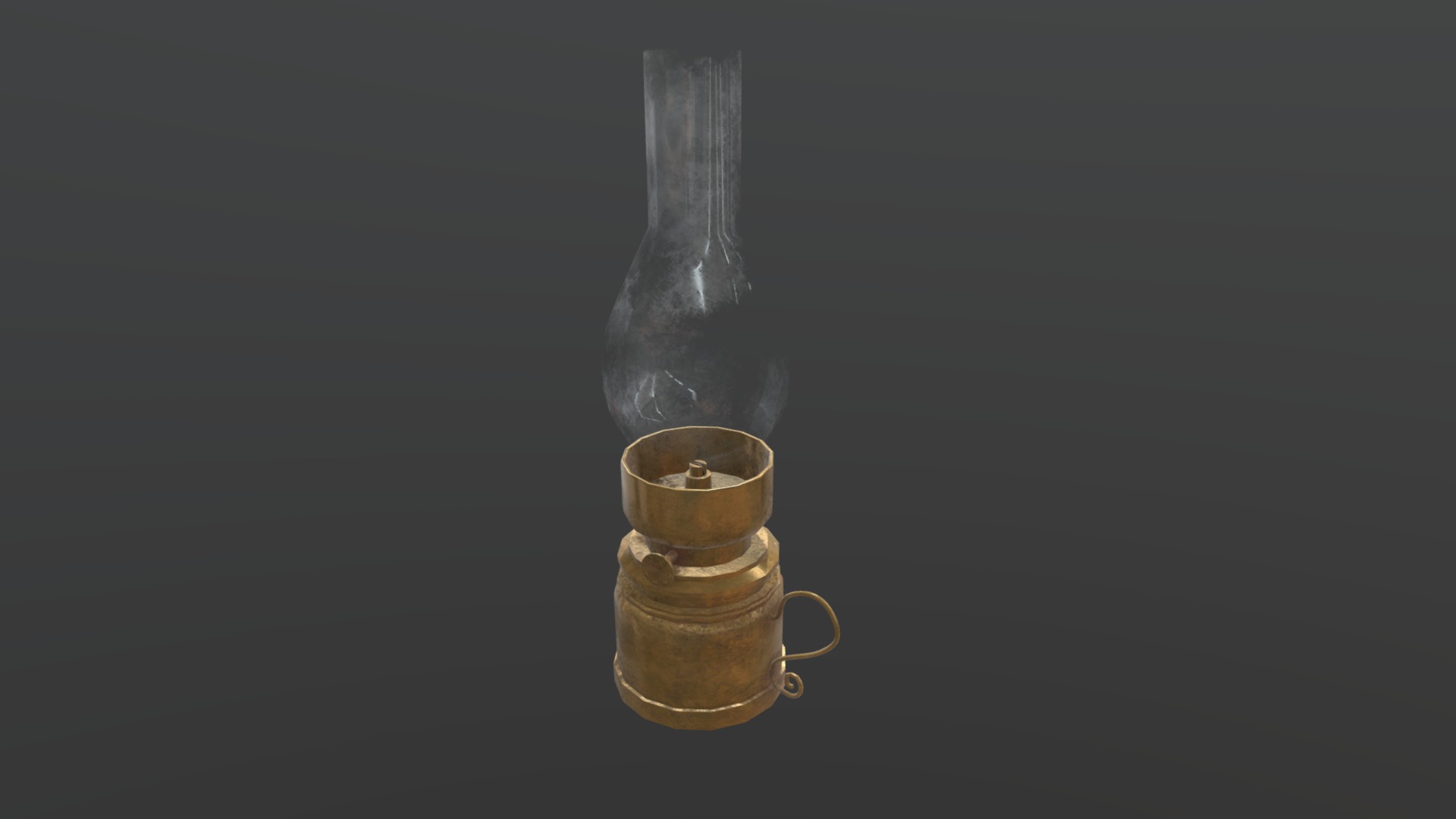 3D model Old Oli Lamp - This is a 3D model of the Old Oli Lamp. The 3D model is about a bottle of alcohol.