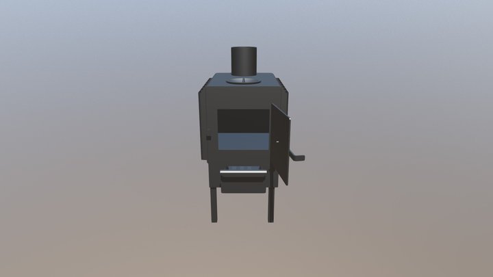 Буржуйка 3D Model