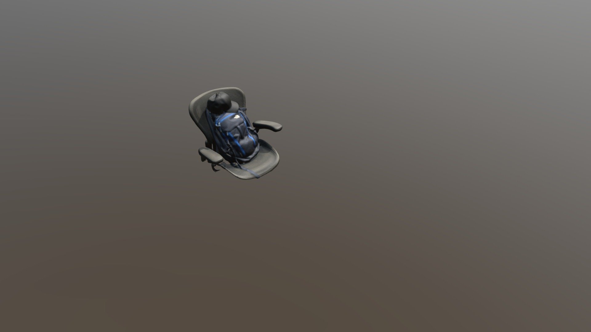 backpack in chair