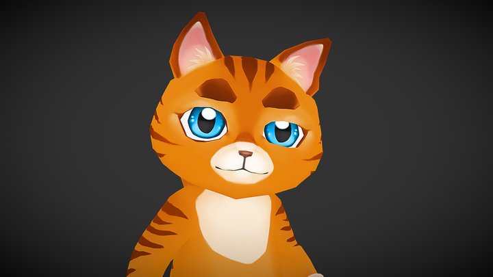 Cartoon Cat 3D Model