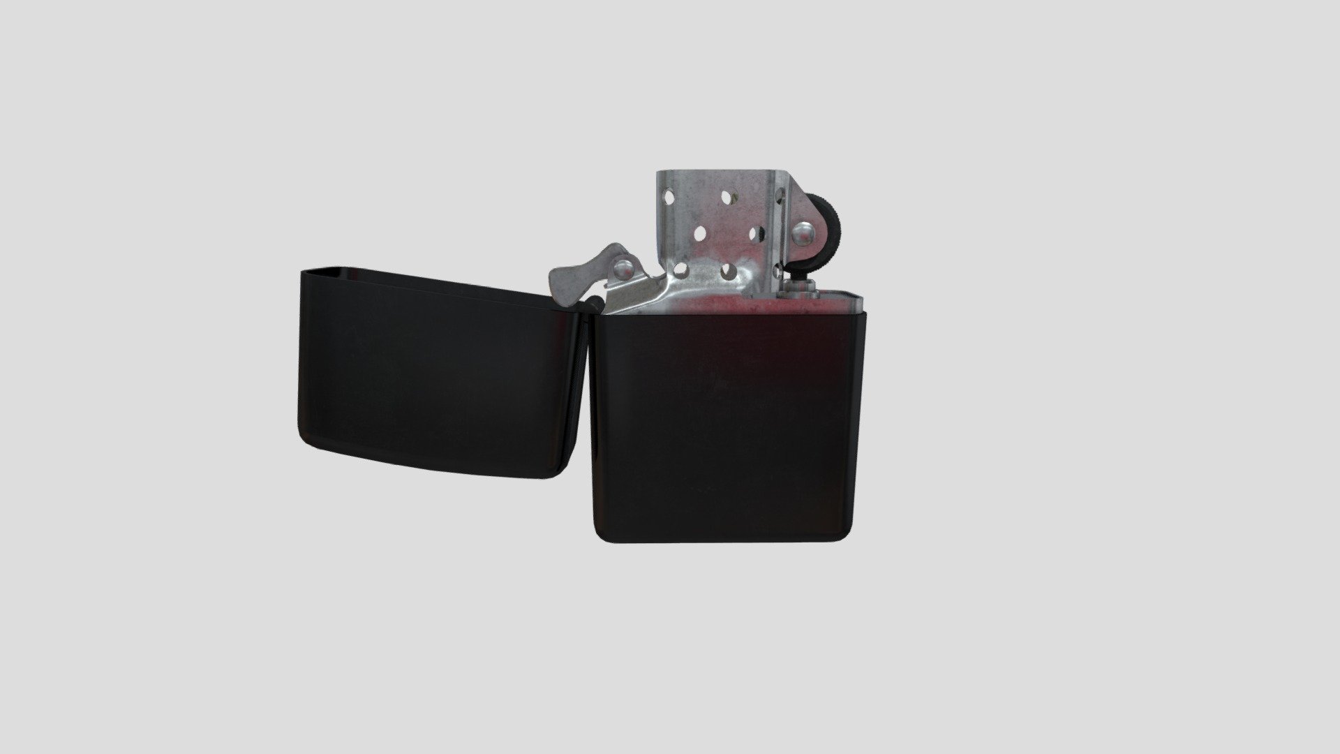 Zippo style gasoline lighter Download Free 3D model by Zbrojmistrz