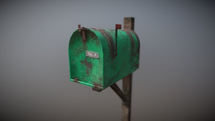 Old Mailbox 3D Model