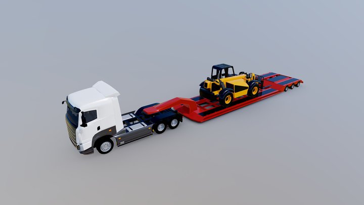 Trucks Trailers II 3D Model