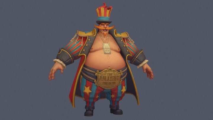 theAmazingFireEater_low 3D Model