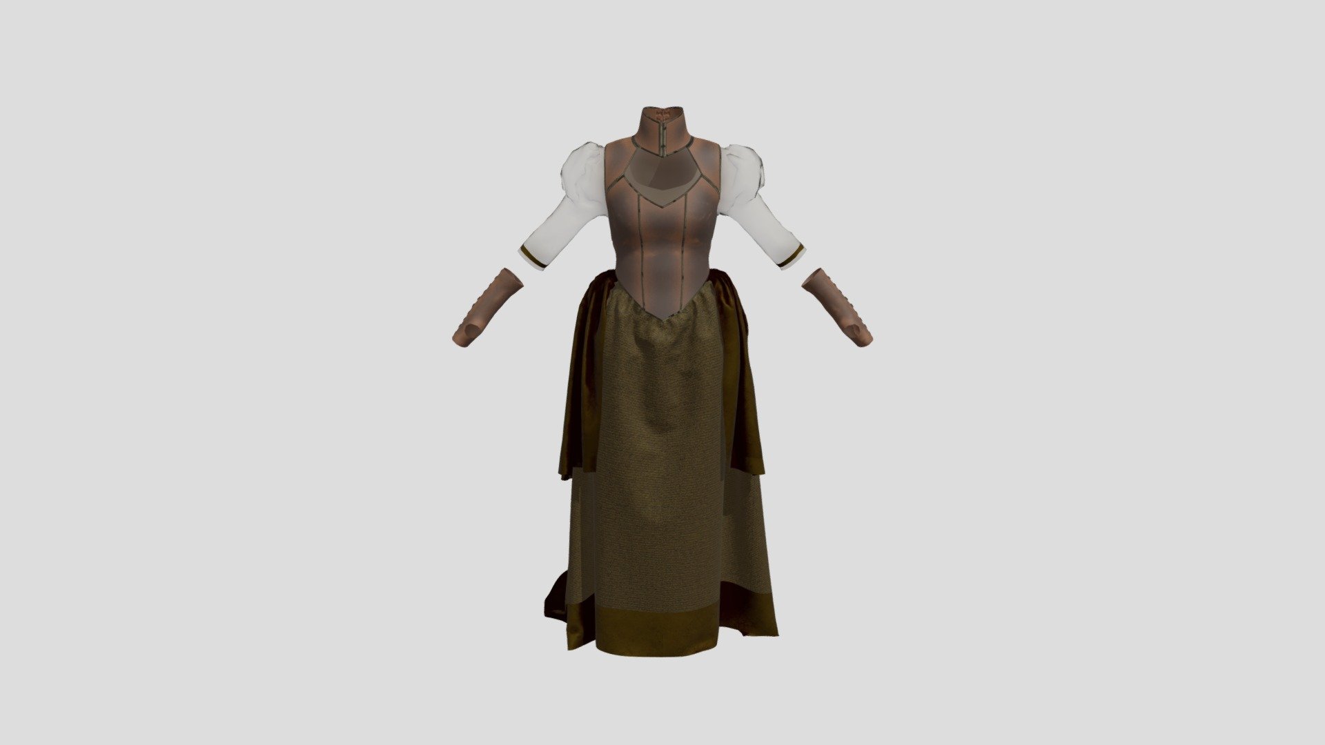 Steampunk Ladies Outfit Download Free 3d Model By A9908244 4a751e7 Sketchfab 6688