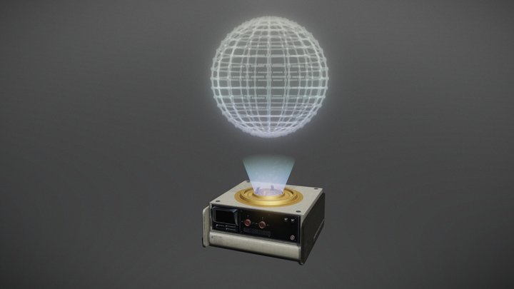 Radio Hologram 3D Model