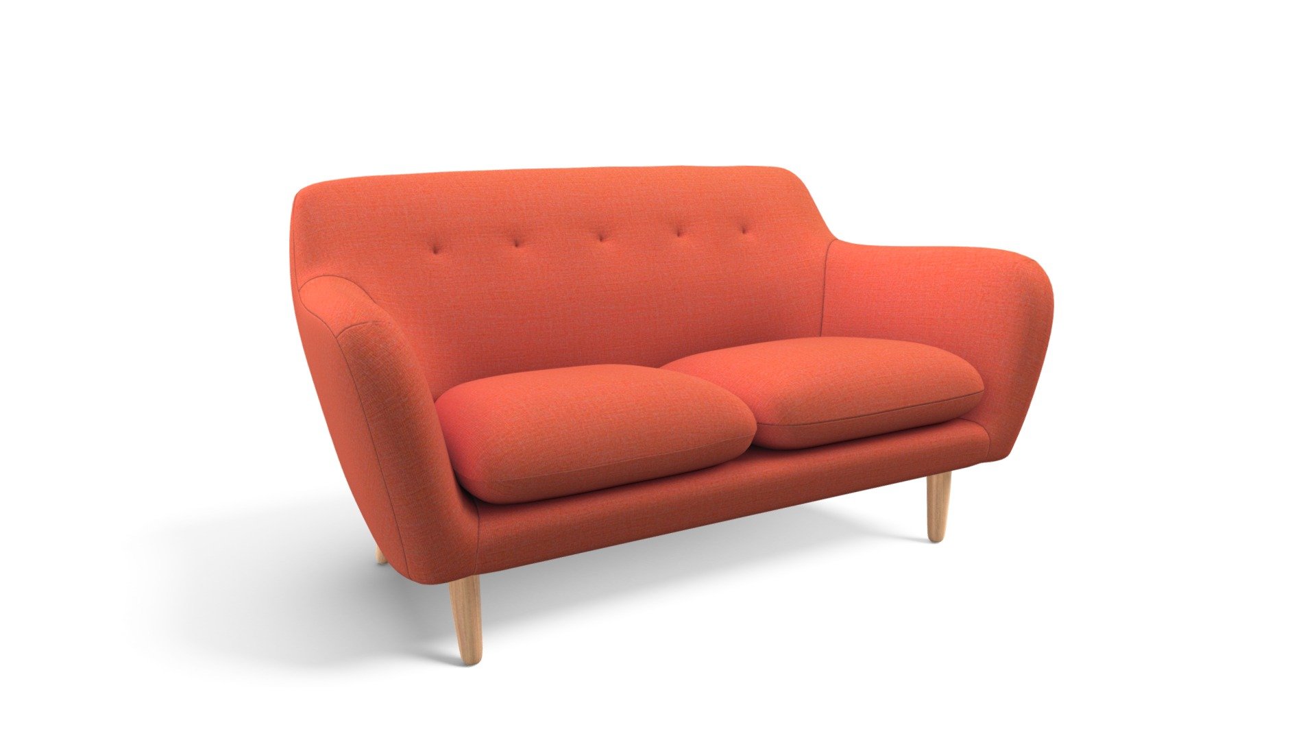 Dylan 2 Seater, Retro Orange