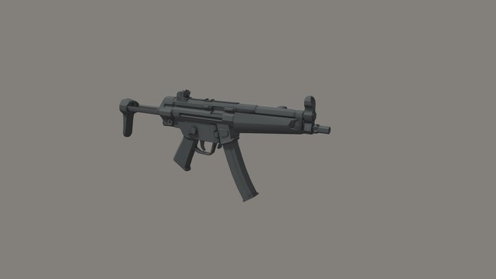 HK MP5A5 3D Model