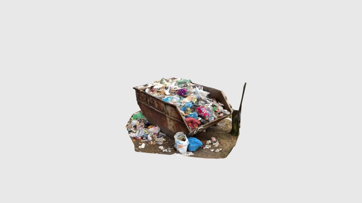 Trash box 3D Model