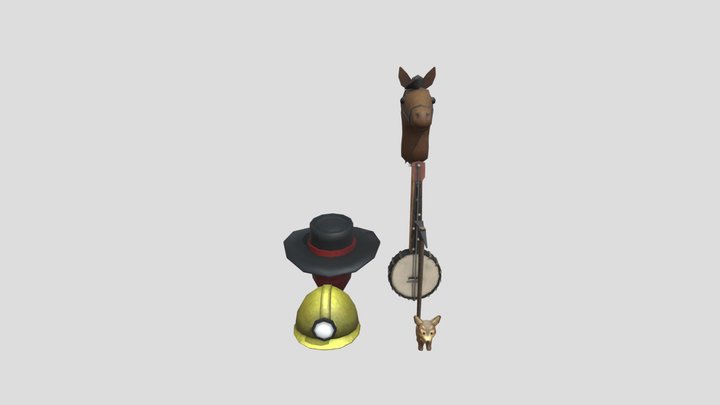 Gorilla tag wild west cosmetics 3D Model