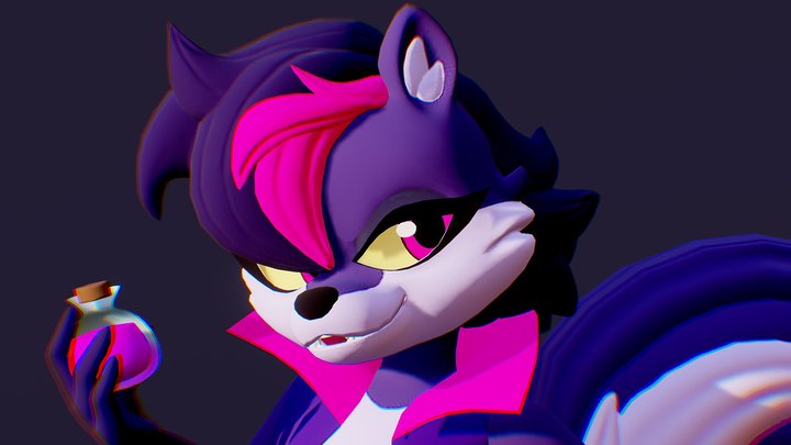 Salem Skunk - Indigo Park 3D Model
