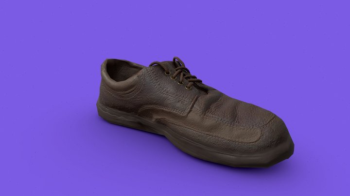 Old boots low poy 3D Model