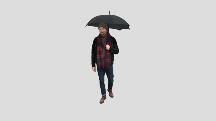 Winter Outfit with Umbrella – Modello 3D gratuito STL