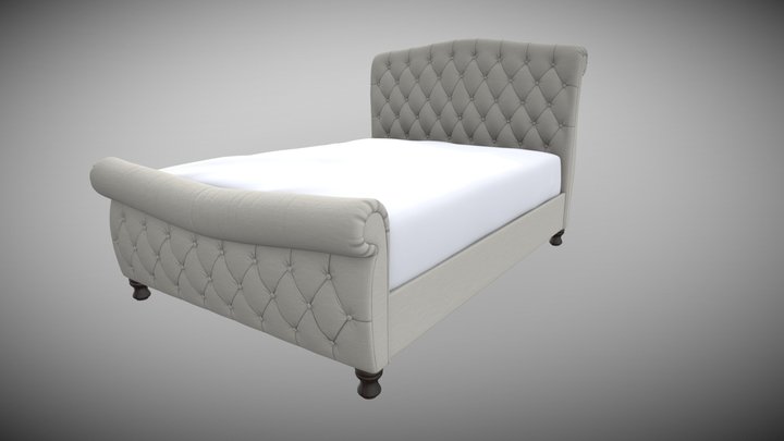 king bed 3D Model