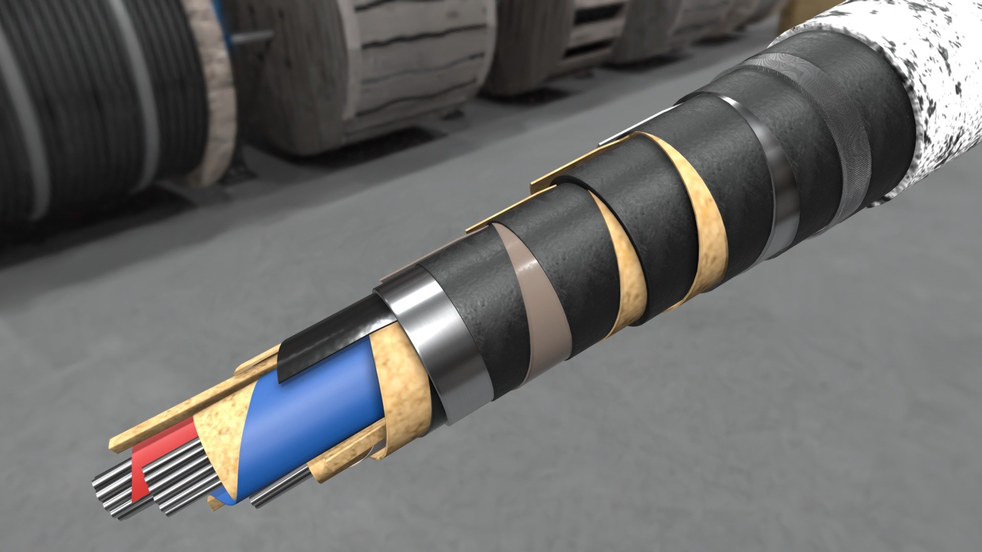ААБв 3х120-6кВ(мн) - 3D model by sts-kabel [4a7a208] - Sketchfab