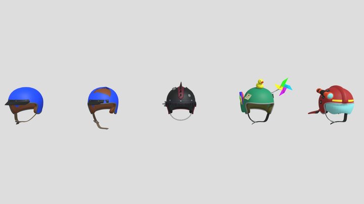 Helmets 3D Model