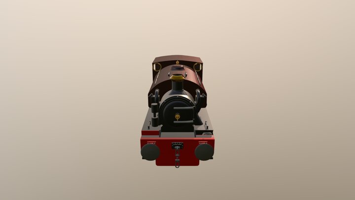 0-4-0ST Steam Locomotive (In development) 3D Model