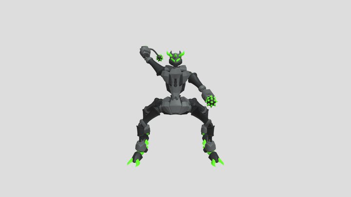 Robot Spike 3D Model