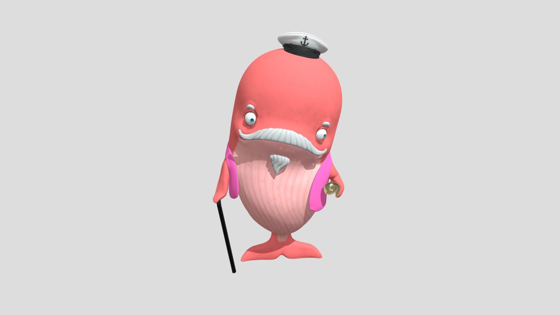 Captain Whale - 3D model by anisystemshk [4a7d94b] - Sketchfab