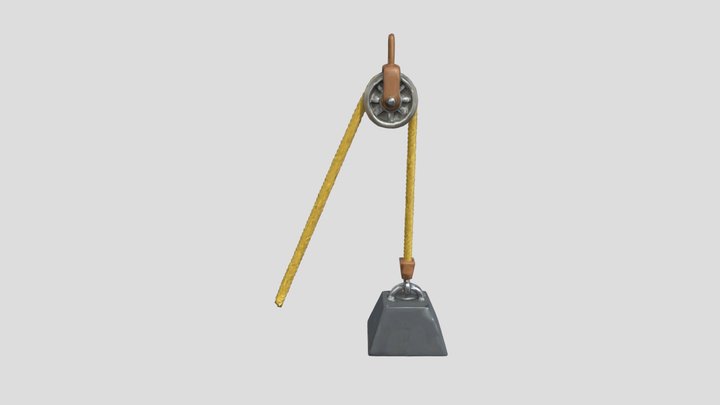 Pulley System Illustration 3D Model
