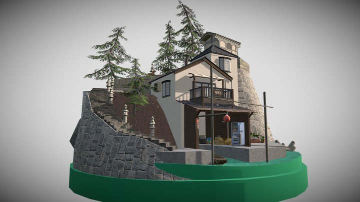 DAE Diorama - By the ocean 3D Model