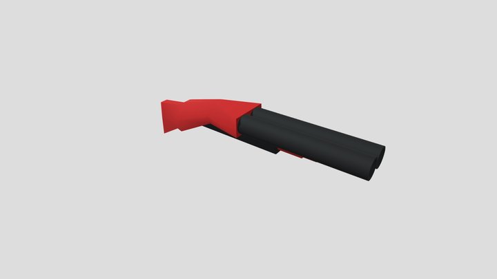 Red-Black_Shot-Gun 3D Model