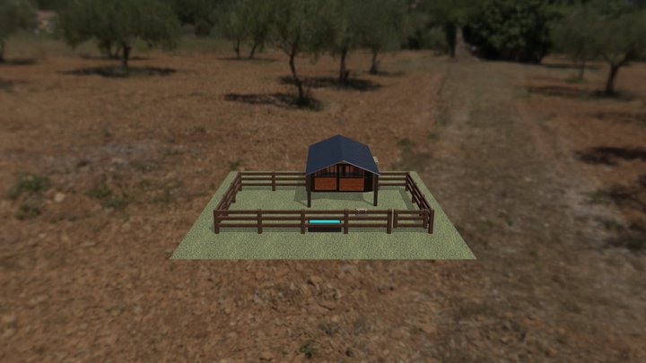 Stables Diorama 3D Model