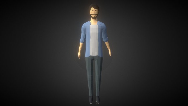 Low-poly Man Casual Clothes 2