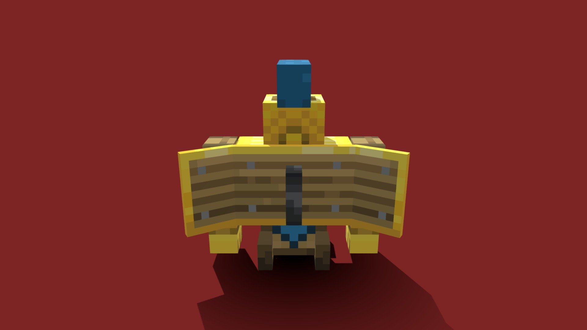 Golden Golem - 3D model by themodderg1 [4a8529c] - Sketchfab