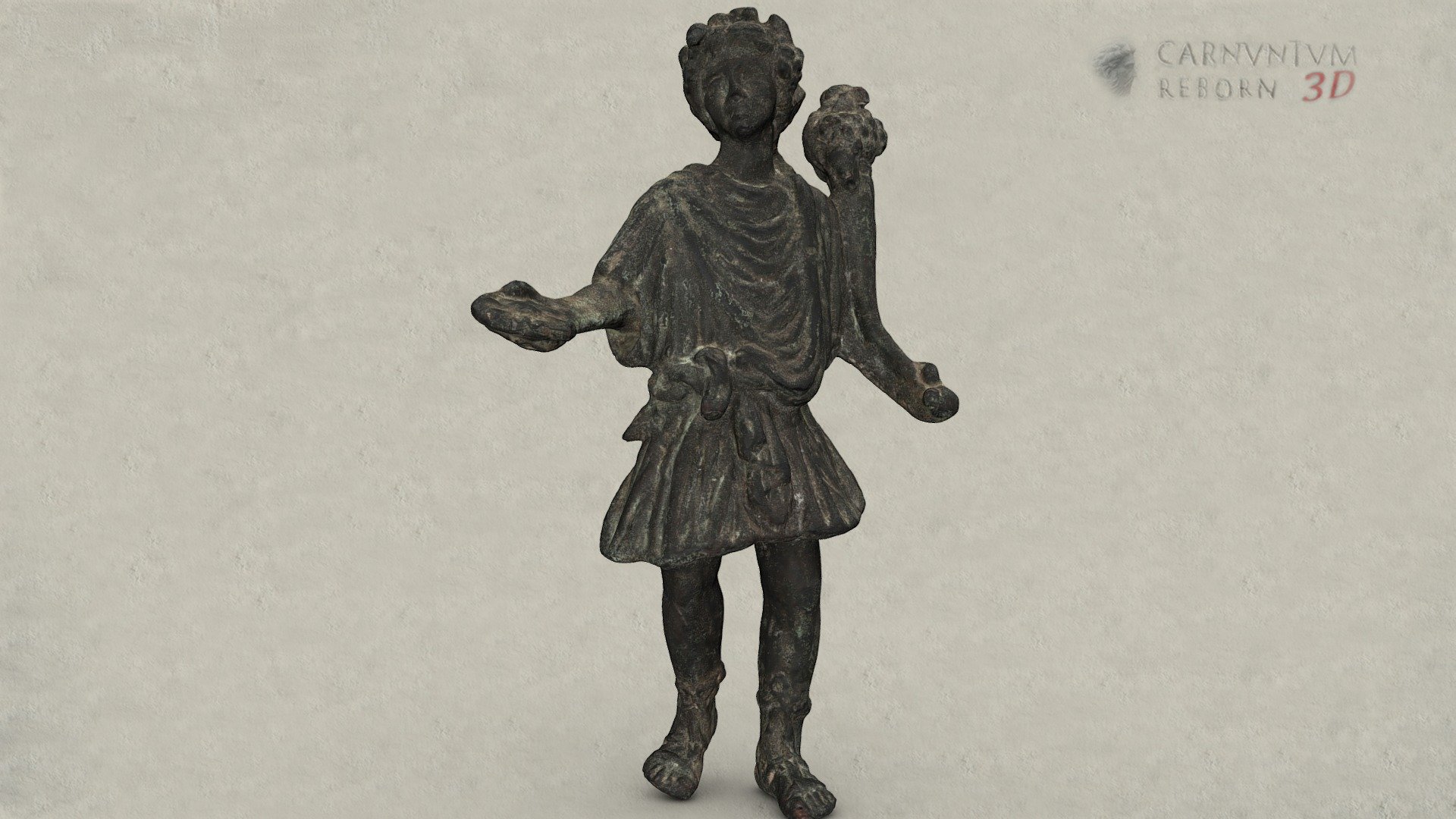 Statuette eines Laren — Sketchfab embed 3D viewer