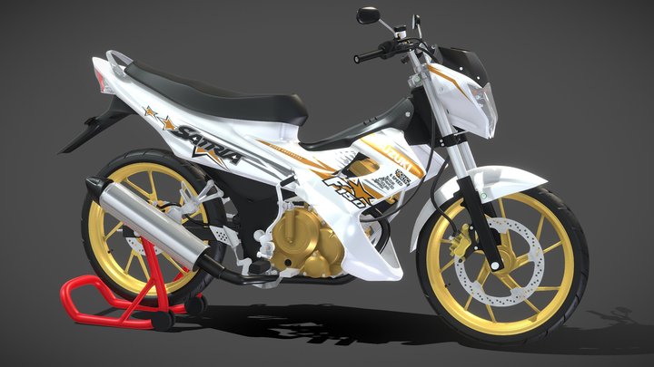 2014 - Suzuki Satria F150 or Raider 150 3D Model