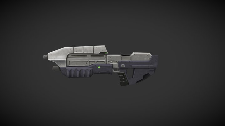 Halo Assault Rifle 3D Model