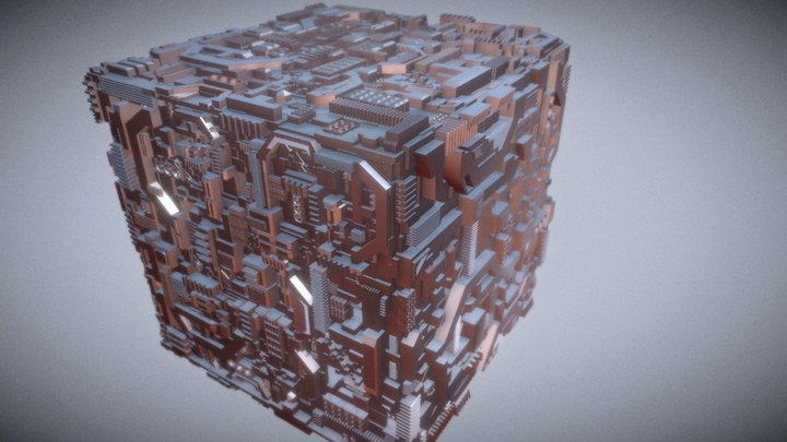 Borg cube 3D Model