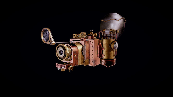 camera steampunk 3D Model