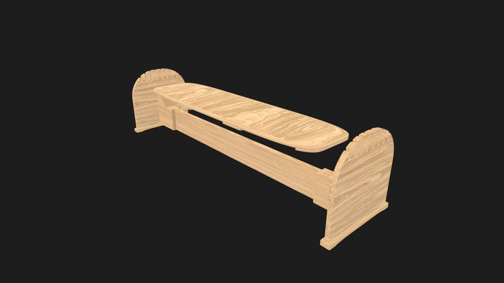 Surf training board 3D Model