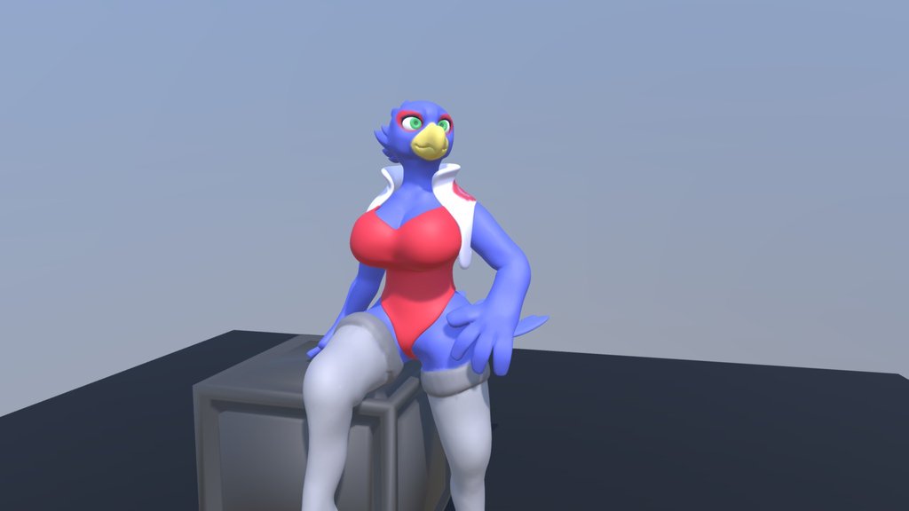 Female Falco Sculpture