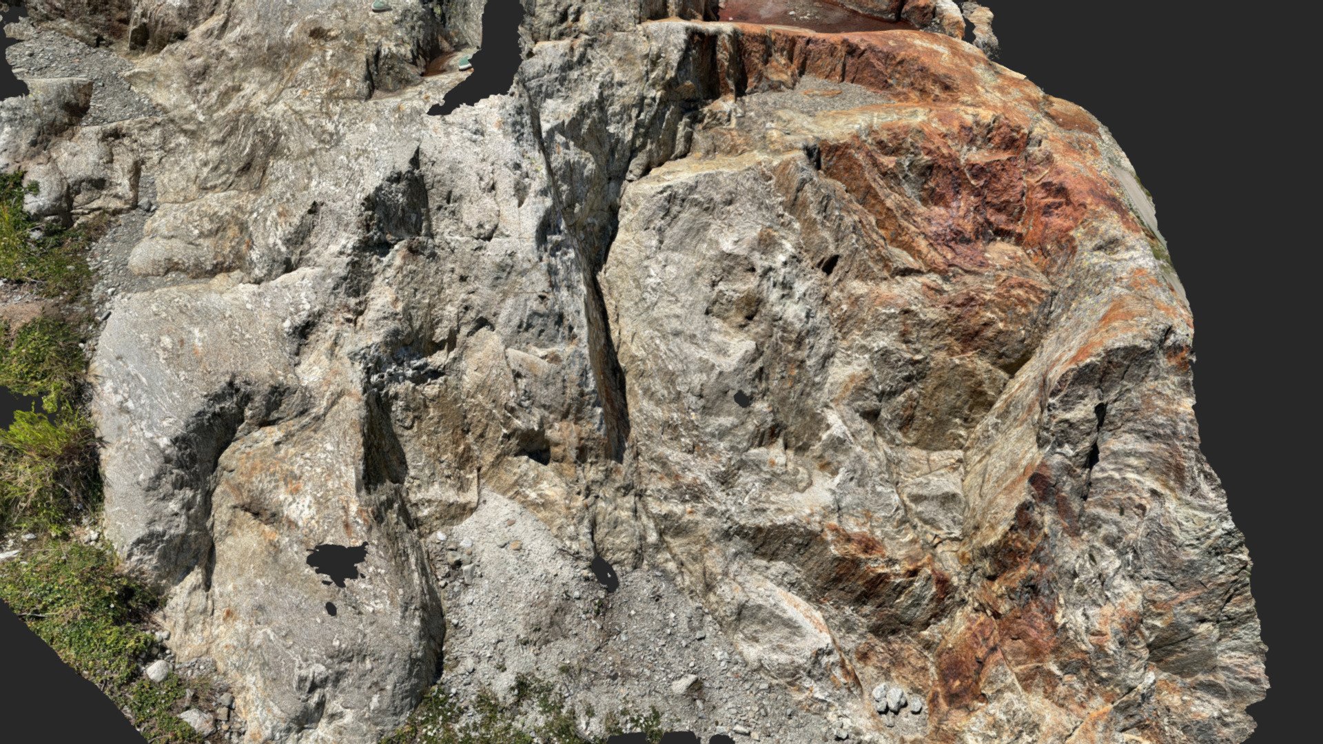 Rock Cliff lidar scan