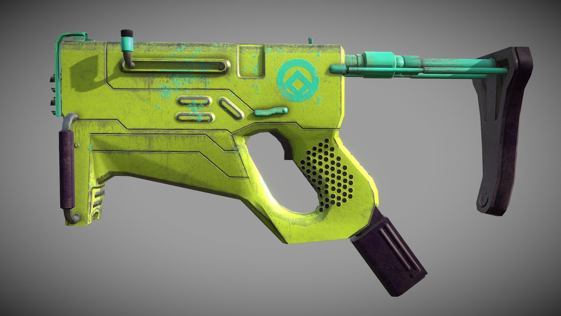 Cyberpunk light auto gun - Download Free 3D model by Léonard_Doye ...