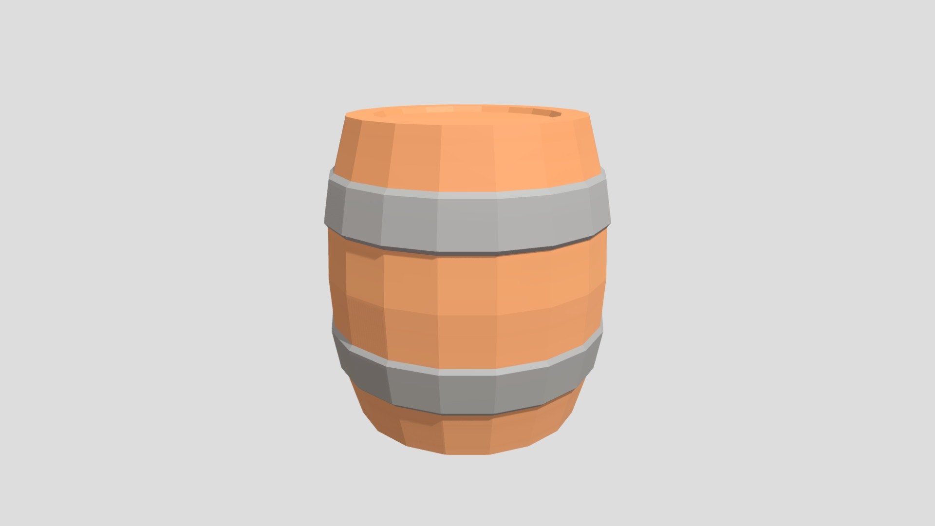 Low Poly Barrel - 3D model by MC983 [4a87ccb] - Sketchfab