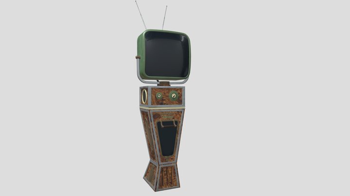 old styled TV 3D Model